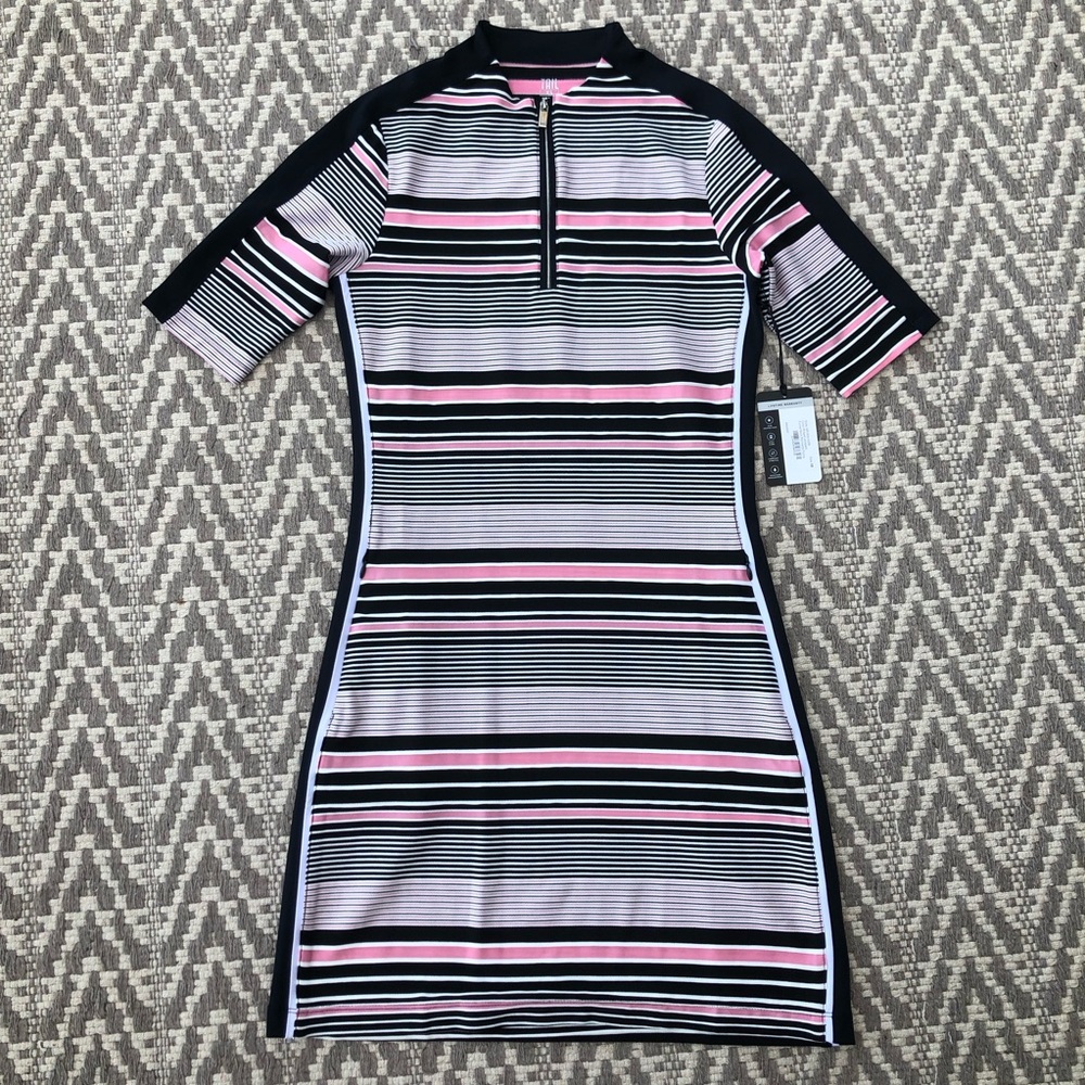 TAIL activewear Kristen striped textured dress size XS